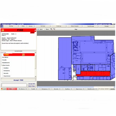 Phần mềm giám sát đồ họa 1-4 tủ FireNET HOCHIKI GUS1-4