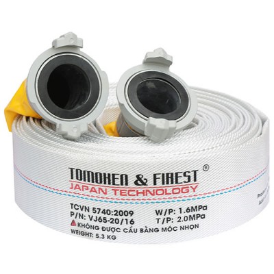 Vòi chữa cháy DN65 kèm khớp nối GOST TOMOKEN VJ65-30/16