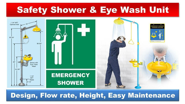 Trạm rửa mắt và mẹo an toàn khi tắm khẩn cấp
