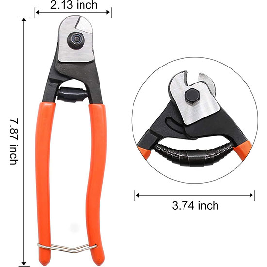 Kìm cắt cáp thép Asaki AK 8188 3