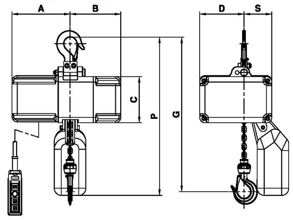 Palăng xích điện tốc độ thay đổi KUKDONG MN