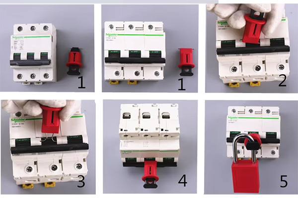 Khóa LOTO CB Tép chân rộng Prolockey POW 1