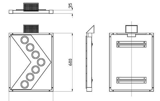 Biển cảnh báo phản quang mũi tên chỉ hướng năng lượng mặt trời GM102S 1