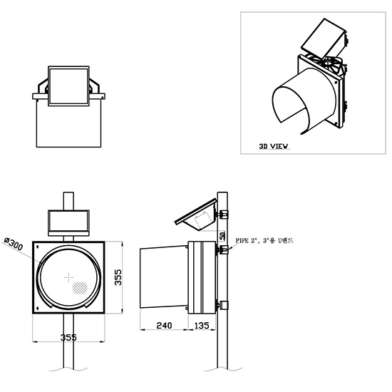 Đèn nhấp nháy Cảnh báo năng lượng mặt trời 1 bóng