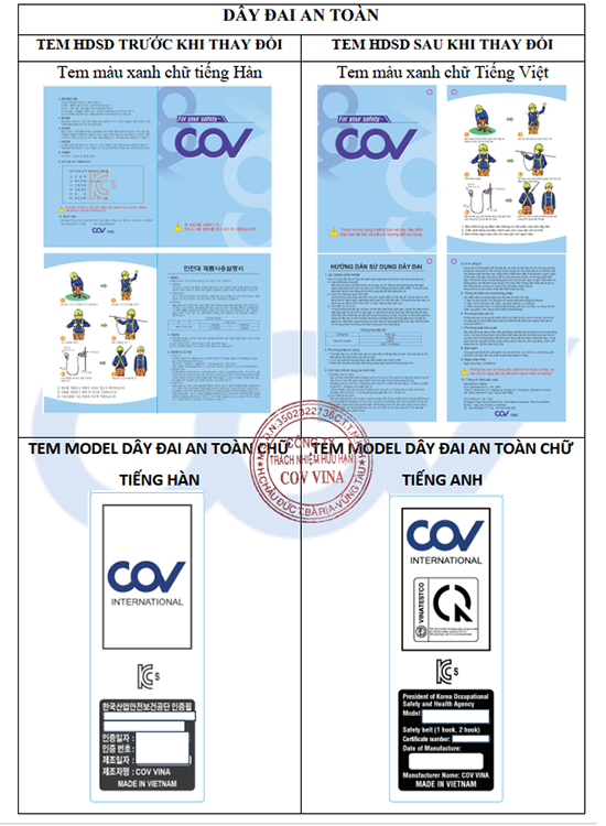 Dây Đai An Toàn (QCVN 23 COV)