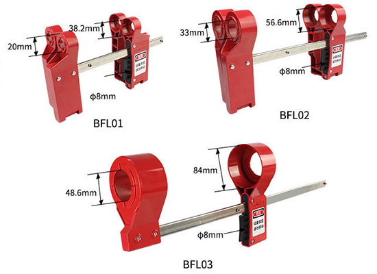 Khóa LOTO mặt bích mù có đai ốc PROLOCKEY BFL01 03