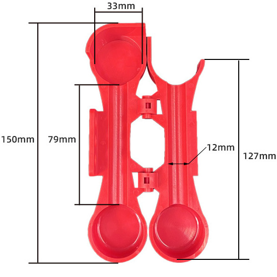 Khóa LOTO van bướm kéo tay 8 45mm PROLOCKEY BVL31 2