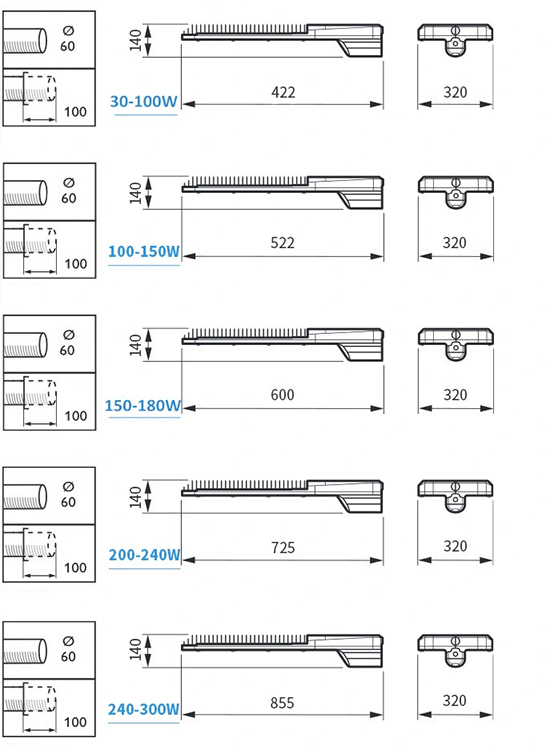 Đèn đường LED FULI 01 200